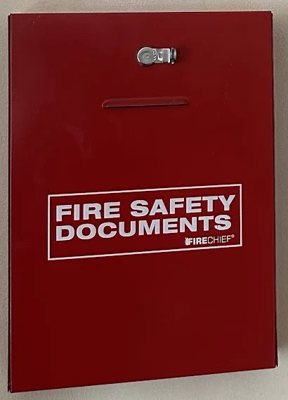 Fire safety documents box
